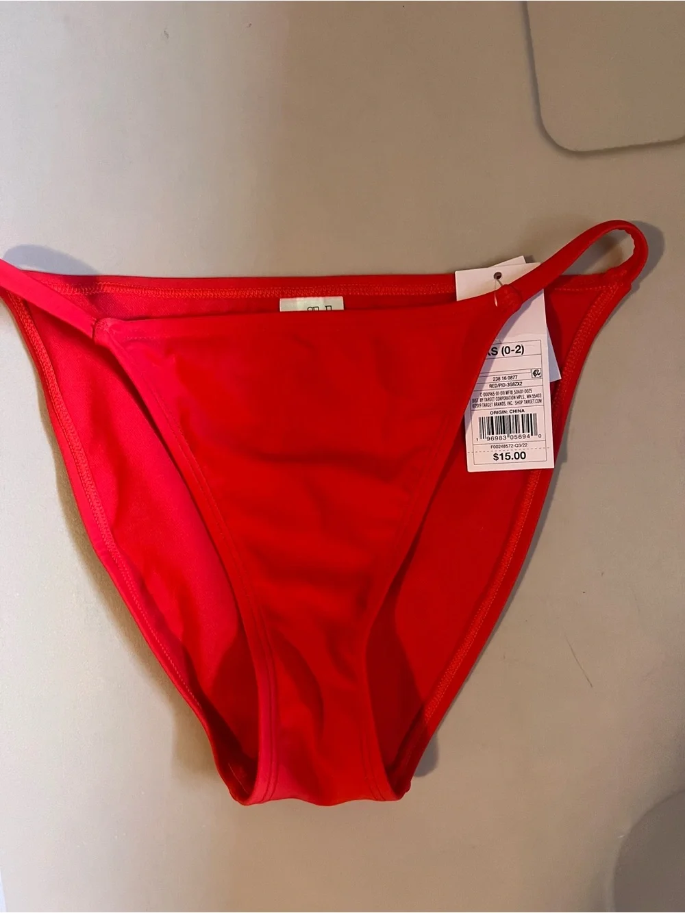 Wild Fable Red High Leg Bikini Bottoms XS NWT